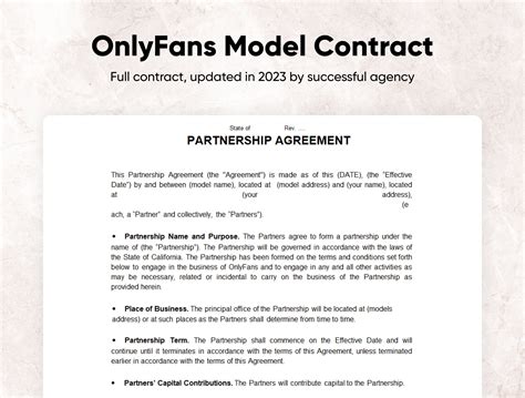 OnlyFans Management Contract